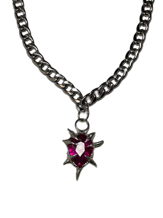 Pink Thorn Necklace