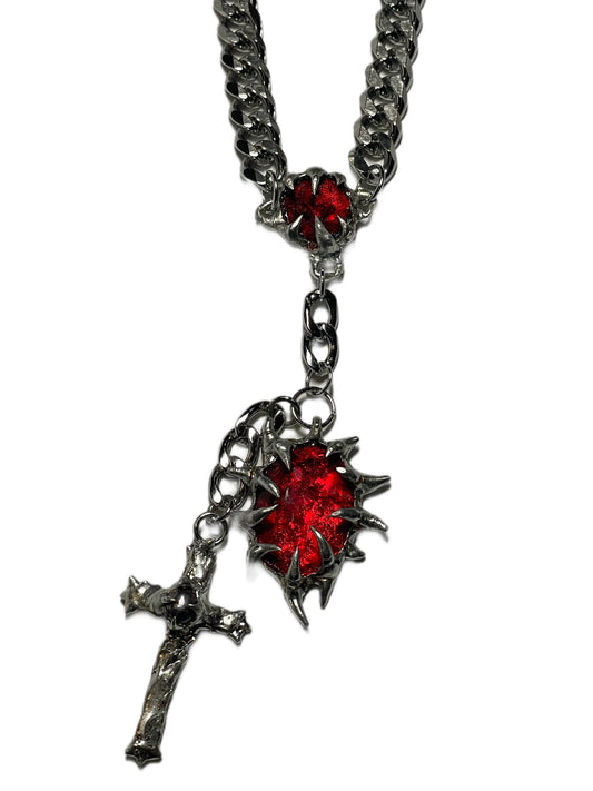 Vampire Cross Necklace