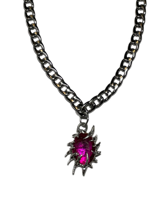 Pink Scarab Necklace