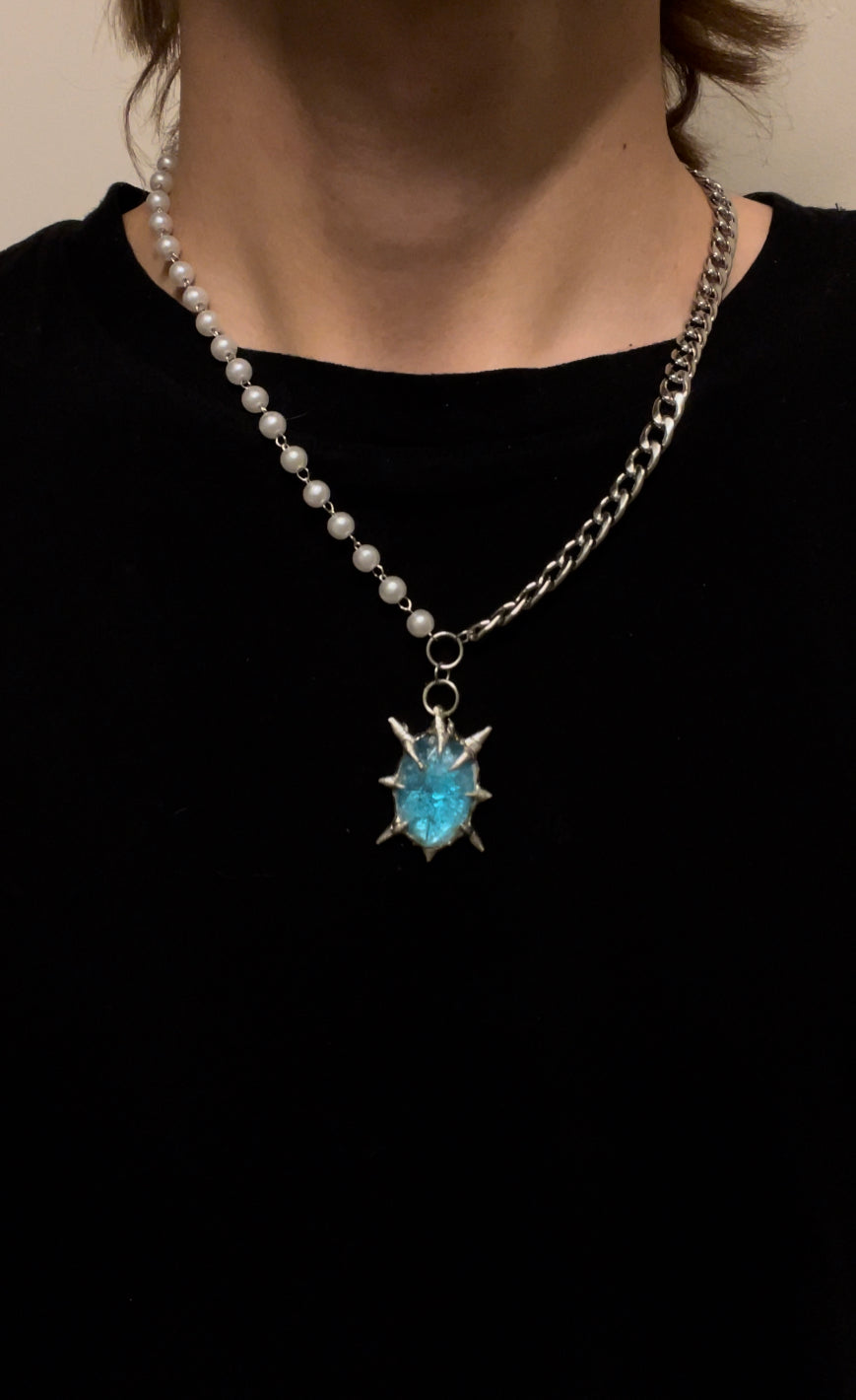 Blue Domain Expansion Necklace